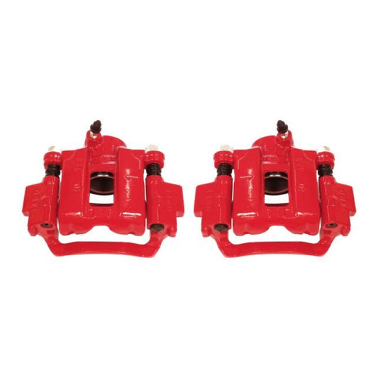 Power Stop 10-18 Lexus GX460 Rear Red Calipers w/Brackets - Pair