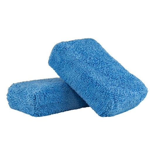 Chemical Guys Premium Grade Microfiber Applicators - 2in x 4in x 6in - Blue - 2 Pack - case of 24