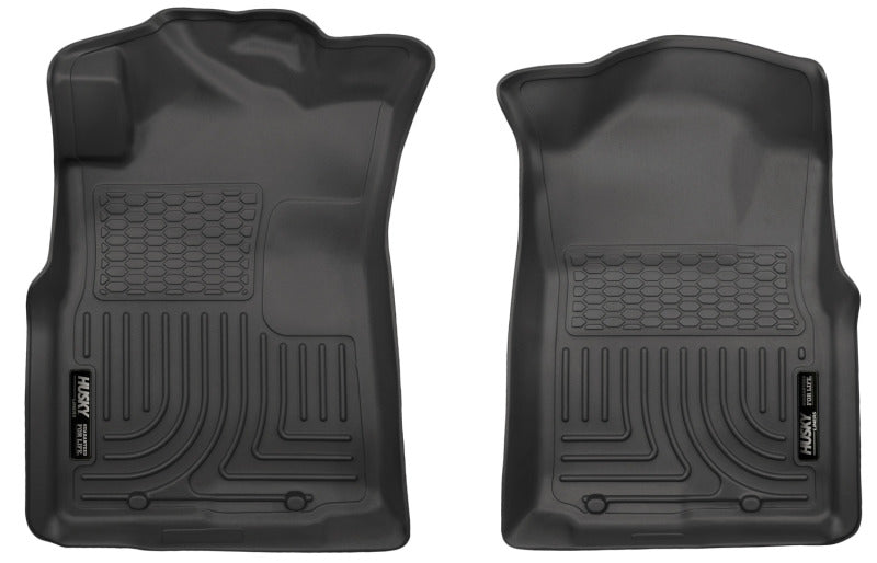 Husky Liners 05-15 Toyota Tacoma Crew/Extended/Standard Cab WeatherBeater Front Black Floor Liners