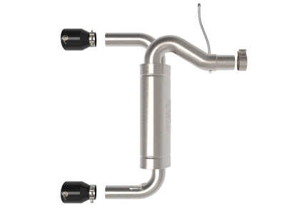 aFe Vulcan 3in 304 SS Axle-Back Exhaust 2021 Ford Bronco L4-2.3L (t)/V6-2.7L (tt) w/ Black Tips