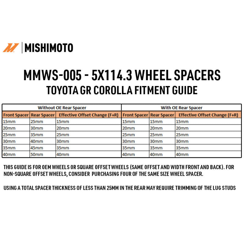 Mishimoto 2005-2015 Tacoma Wheel Spacers - 5x114.3 - 60.1 - 30 - M12 - Black