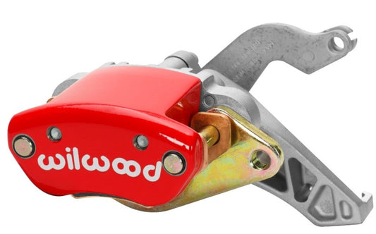 Wilwood Caliper-MC4 Mechanical-R/H - Red w/ Logo 1.19in Piston .81in Disc