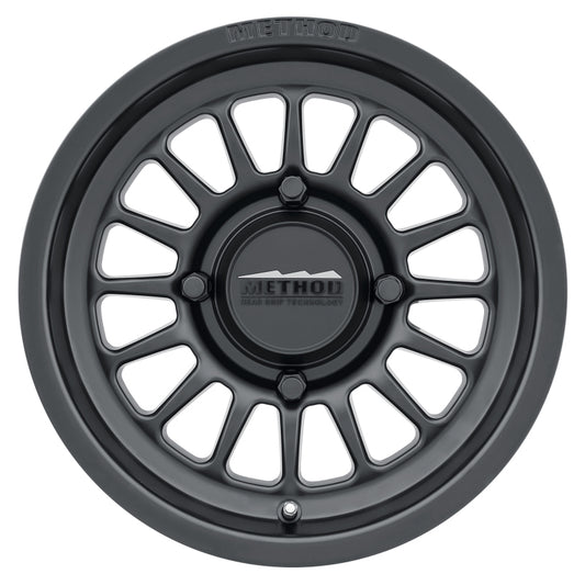 Method MR411 Bead Grip 15x10 / 6+4/25mm Offset / 4x156 / 132mm CB Matte Black Wheel