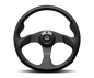 Momo Jet Steering Wheel 350 mm -  Black AirLeather/Black Spokes