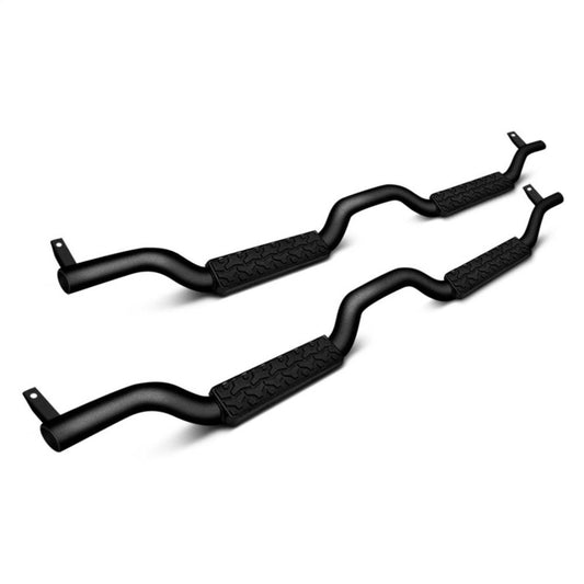 Rampage 2007-2018 Jeep Wrangler(JK) Unlimited Side Bar Drop Step Slimline - Black