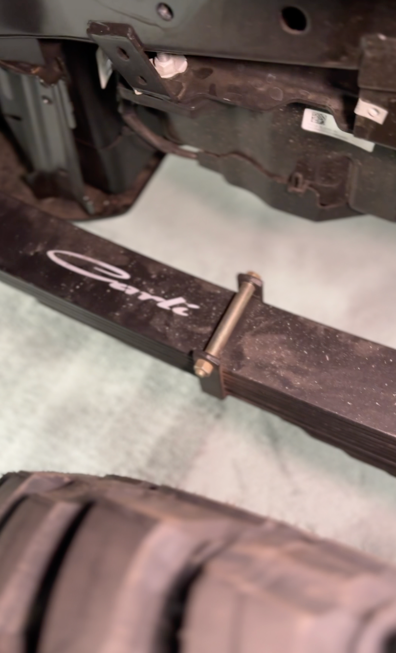 Carli leaf springs installed at Sexton Offroad in Salt Lake City and Park City, UT, offering superior suspension performance and off-road capability.