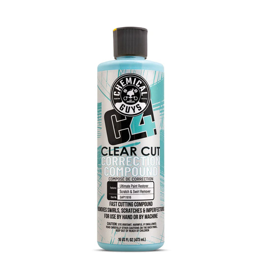 Chemical Guys C4 Clear Cut Correction Compound - 16oz - Case of 6