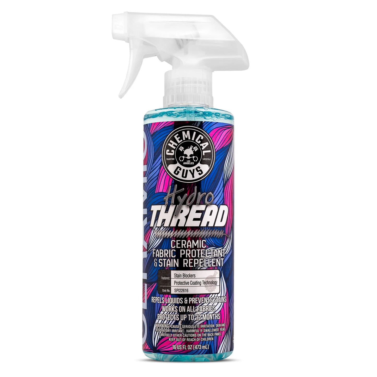 Chemical Guys HydroThread Ceramic Fabric Protectant & Stain Repellent - 16oz - Case of 6