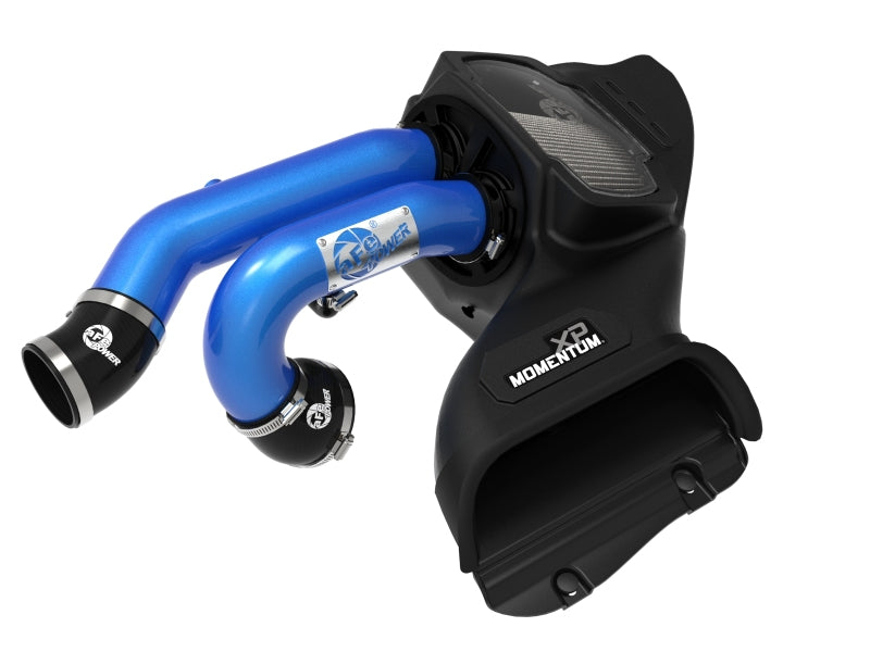 aFe 21-22 Ford F-150 Raptor V6-3.5L(tt) Momentum XP Cold Air Intake System Blue w/ Pro Dry S Filter