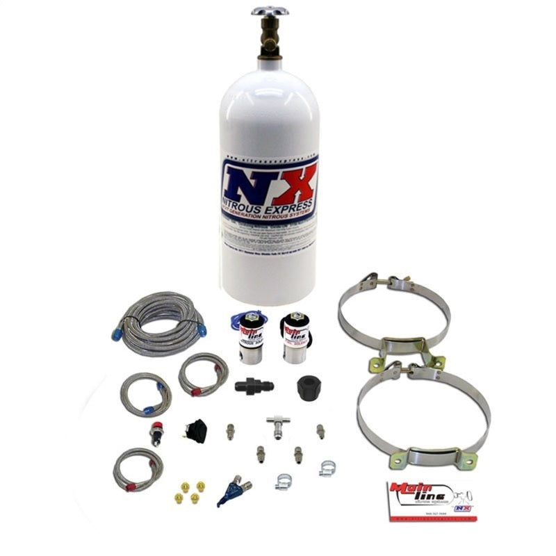 Nitrous Express Mainline EFI Single Nozzle Nitrous Kit w/10lb Bottle