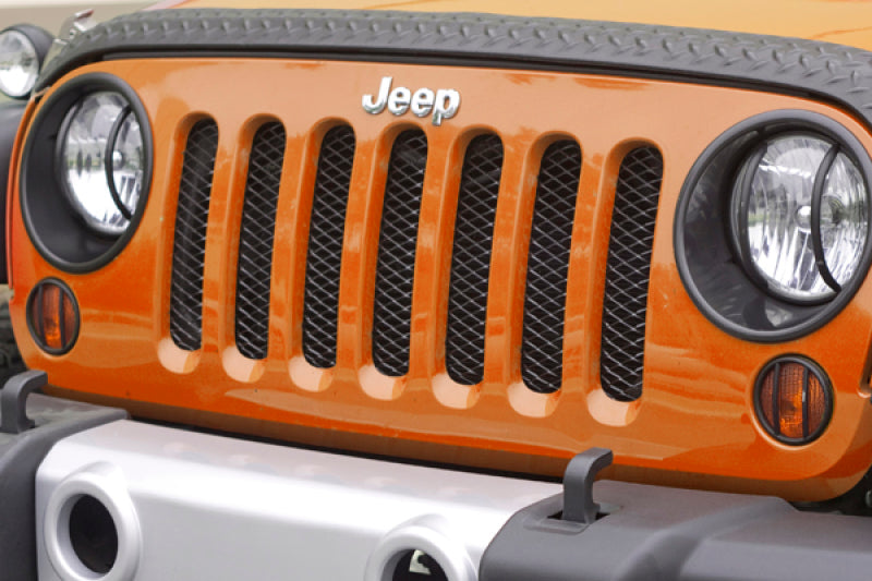 Rugged Ridge Mesh Grille Insert Black 07-18 Jeep Wrangler