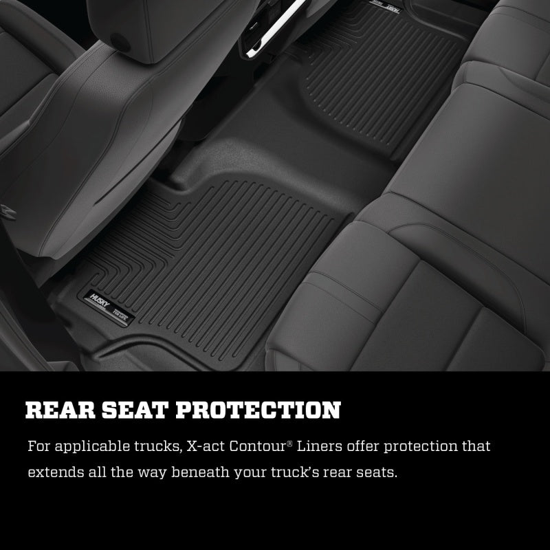 Husky Liners 2015 Chevrolet Suburban / Yukon X-Act Contour Black Floor Liners (2nd Seat)