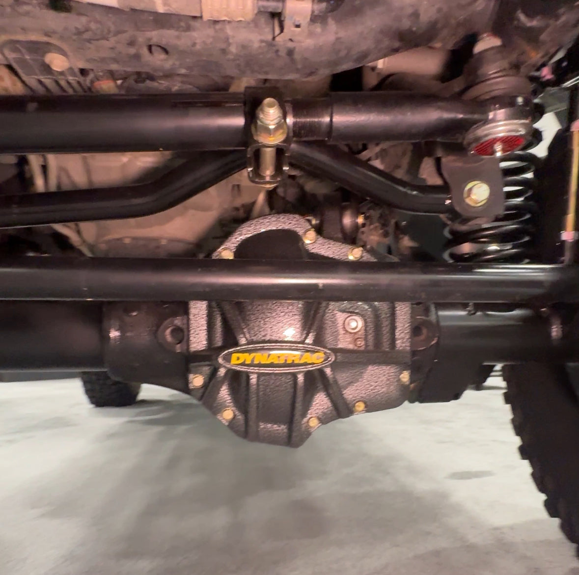 Installed control arms on a Jeep at Sexton Offroad in Salt Lake City and Park City, UT, improving suspension travel and off-road performance.