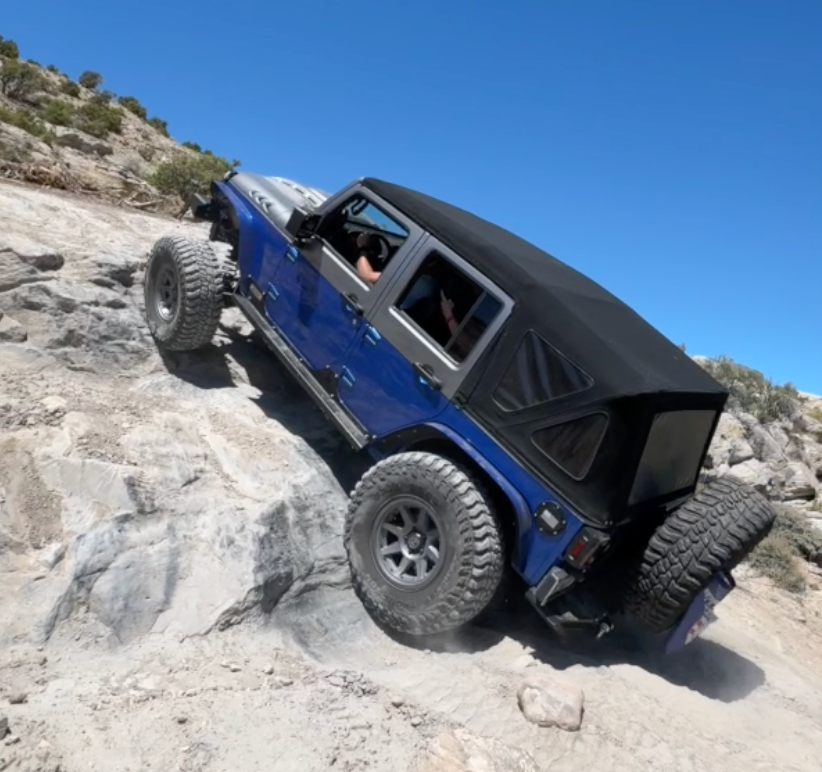 Lifted LS-powered Jeep Wrangler at Sexton Offroad in Salt Lake City and Park City, UT, featuring a custom suspension and engine upgrade for unmatched off-road power and performance.