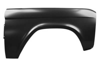 Classic Bronco Replacement Body Parts - Steel Outer Body Panels 1-11 - Right Front Fender 1966 - 77