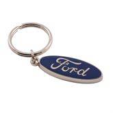 Shop by Category - Parts By Vehicle - Blue Ford Script Key Chain Metal