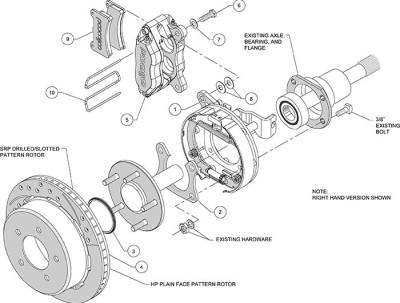 Dynapro Lug Mount Rear Parking Brake Kit - Image 2
